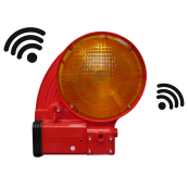 Signal light for traffic panels | PowerNox | with RFID Tag | light exists on both sides, yellow